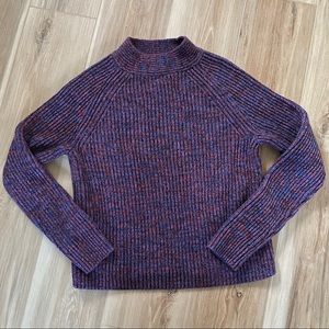 Banana republic cotton knit mock neck sweater